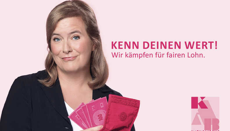 Kenn Deinen Wert Kampagnenmotiv der KAB